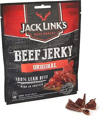 Jack Link’S Beef Jerky Original High Protein Meat Snack Dried Halal Beef 1X70Gr • $45.54