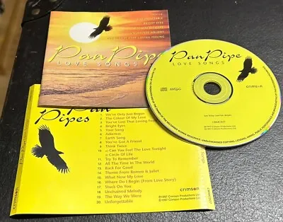 Pan Pipe Love Songs - CD & Inlay Inc - NO CASE - Free P&P • £1.97
