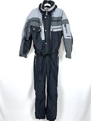 Obermeyer Vintage Men’s S Black/Grey Eagle II Insulated One Piece Snow Ski Suit • $125