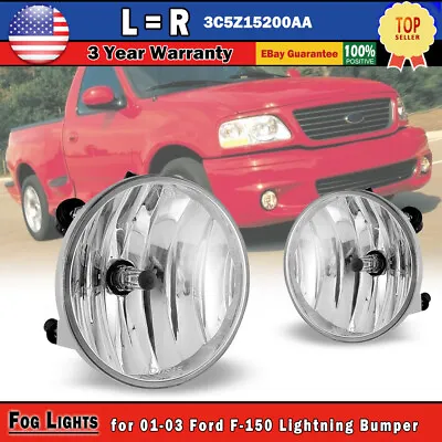 Fog Lights For 01-03 Ford F-150 Lightning Bumper Assembly 2001-2004 Ford Lamps  • $27.99