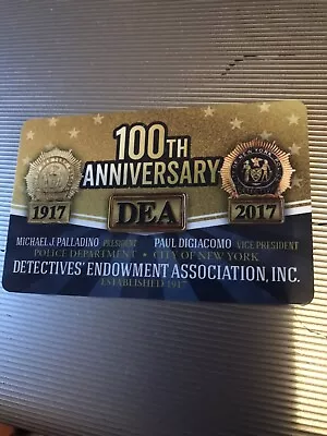 Detectives Endowment Association 2017 NYPD PBA Card~Unsigned • $28.88