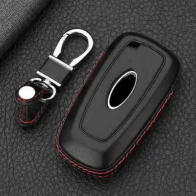 Key Fob Case Cover Chain Leather Smart Fits For Ford Fusion F150 Explorer • $11.03