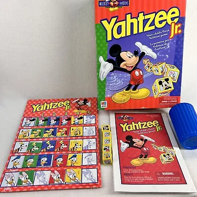 Yahtzee Jr 1998 Disney Mickey Mouse For Kids MB  PRESCHOOL Boardgame PARTS READ • $4