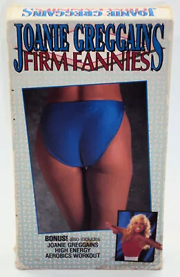 JOANIE GREGGAINS FIRM FANNIES 15 MINUTE WORKOUT VHS Tape Home Exercise Tone Butt • $3.43