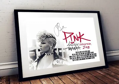 Pink Australia Tour 2018 Autographed Poster Print. A3 A2 A1 Sizes • $53.55