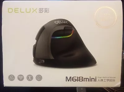 Delux M618mini Vertical Bluetooth Mouse • $17