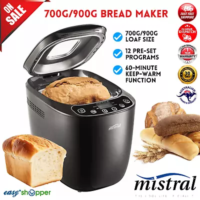 Bread Maker Machine Automatic Bakehouse Oven Breadmaker Loaf Dough Mixer Knead • $109.96