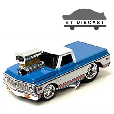 Maisto Muscle Machines 1972 Chevrolet C-10 Pick Up Truck 1/64 Blue 15567 Bl • $7.90