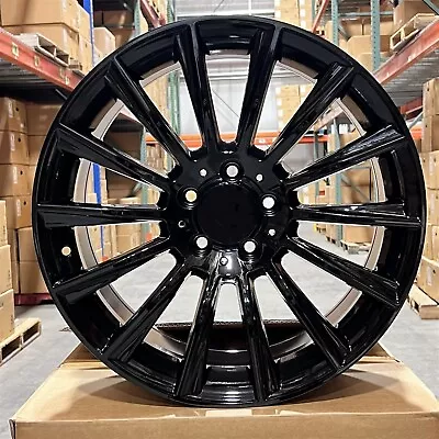 18  S63 Amg Style Gloss Black Wheels Rims Fits Mercedes Benz S430 S500 S550 S400 • $819