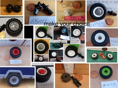 Playmobil Spare Parts Choice -Tyres Wheels Pins Axels Hub Ambulance Truck Plane • £3.60