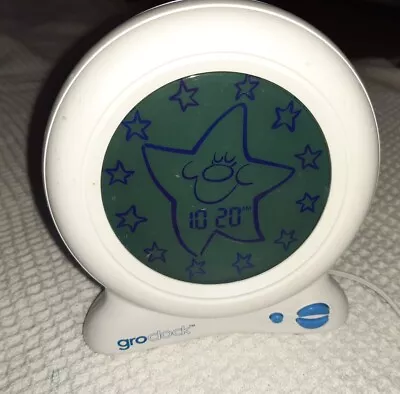 £12.99 • Buy Tommee Tippee Groclock Clock And Sleep Trainer, Alarm Night White 