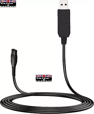 4.3V Shaver USB Charging Cable Replacement A00390 Charger Cord (CB152) • £3.99