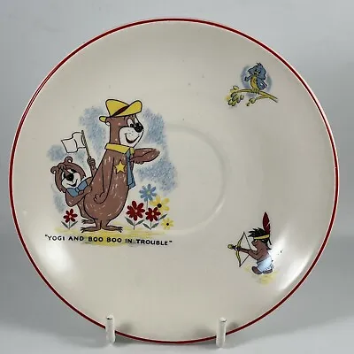 Ridgway Pottery Huckleberry Hound And Friends Yogi Bear And Boo Boo Saucer  • £3.99