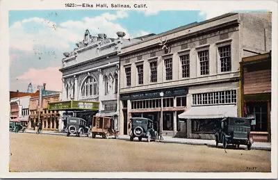 Salinas CA Elks Club Hall C1931 Oakland Airport Station Cancel Postcard E89 • $14.99