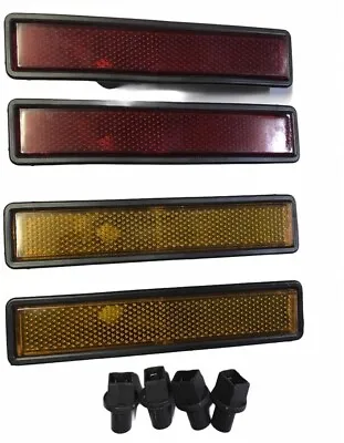 Side Marker Lights Set For Bmw E30e34e36 4 Pcs. Red And Yellow • $45