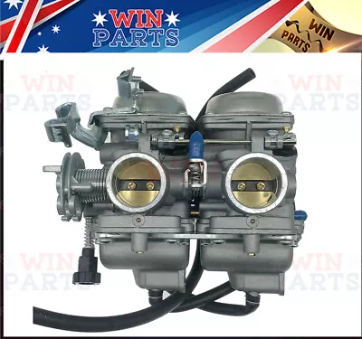 Double Twin Carb Carby Carburetor 250cc 300cc Farm Quad Dirt Bike ATV Dune Buggy • $89.90