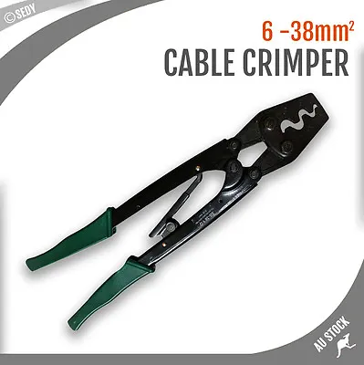 Cable Crimping Plier 6-38mm² Wire Crimper Terminal Anderson Plug Crimp Tool • $24.99