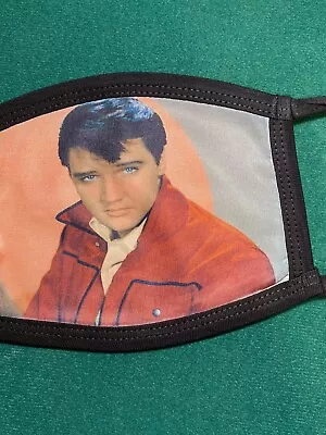 Rock & Roll Blue Eyes Elvis Presley Face Mask Reusable Washable Double Layer • $15