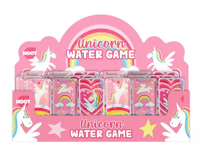 Pink Unicorn Retro Water Game Children's Handheld Kids Toy NEW • £2.99