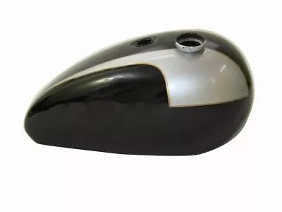 Fits Triumph T140 Silver And Black Painted Oil In Frame Aluminum Fuel Tank • $411.50