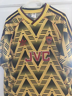 £330 • Buy Arsenal Shirt Bruised Banana Away 1991-1993 Size 44/46” Adidas JVC Original VVGC