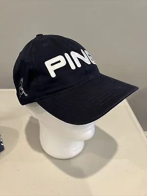 Ping G2 Golf Hat Retro Strap Navy Blue Ping Man Embroidered Cap • $13.99