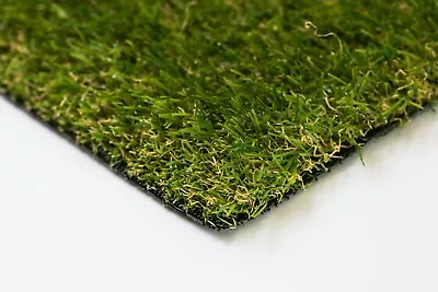 Artificial Grass Luxury 30mm Astro Garden Realistic Natural Turf Fake Lawn • £0.99