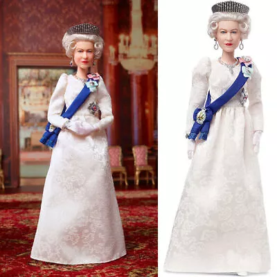 Elizabeth II Platinum Jubilee Doll Collectors In Hand Barbie Signature Queen' • $22.89