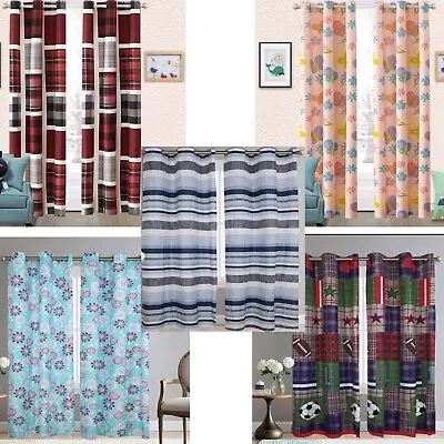 Adorable Kids' Bedroom Curtains - Grommeted Window Set (1 Pair W80  X L84 ) • $15.99