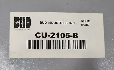 Bud Industries CU-2105-B Aluminum Box Enclosure 5 X 4 X 3 New • $9.99