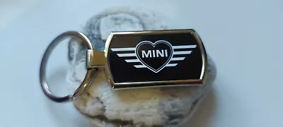 Mini Cooper Logo Keyring Free Gift Box Chrome Metal Birthday Gifts Accessory • $8.02