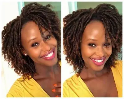 Short Dreadlocks Twist Wig For Black Women Synthetic Braided Crochet Curly Hair  • $24.69