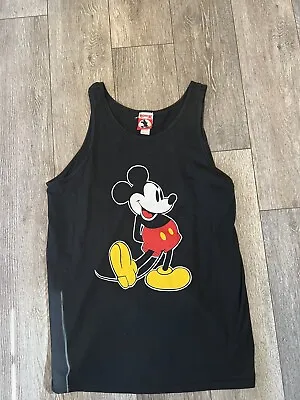 Vintage Disney Mickey Mouse Graphic Tank Top XL Made In USA • $18.95