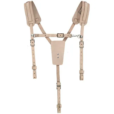$61.09 • Buy Klein 5413 Soft Leather Work Belt Suspenders 