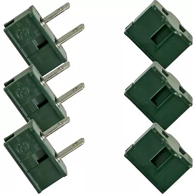 6 Pack Male & Female Zip Plugs Slide-On Connector Outlet SPT-1 125Volt 10AMP 3ea • $9.99