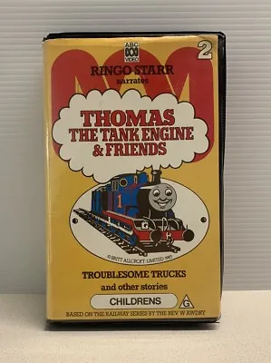 Thomas Tank Engine & Friends Troublesome Trucks VHS Vintage Clamshell Ringo Star • $14.99