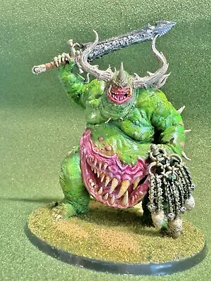 Warhammer 40k/AoS Daemons Nurgle - Great Unclean One - Custom Painted And Based • $85