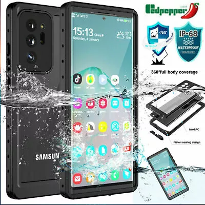 360° IP68 Waterproof Case Shockproof Cover Built-in Screen Protector For Samsung • £17.99