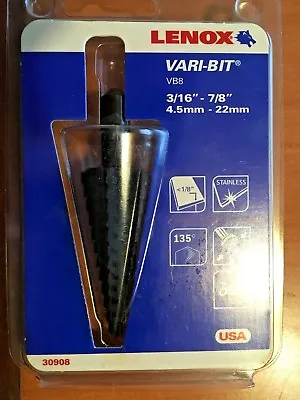 Lenox 30908-vb8 Vari-bit Step Drill Bit • $43.89