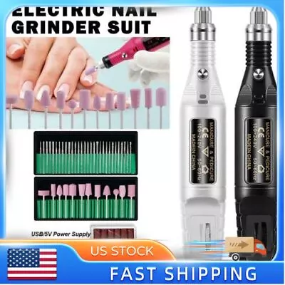 Nail Polish For File Gel Acrylic Grinder Buffer Tool Finger Drill Kit • $15.99