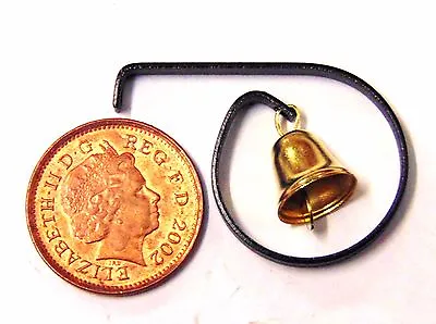 Metal Shop Door Bell Tumdee 1:12 Scale Dolls House Miniature Accessory 966 • £2.19
