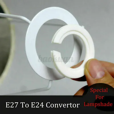 5 PCS Of E27 To E14 Lamp Shade Reducer Plate Light Fitting Ring Adapter • $10