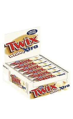 £9.99 • Buy TWIX WHITE Extra CHOCOLATE BARS.FULL BOX 5x75g BB 12/22