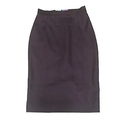 Paul Smith Black Label Women's Pencil Skirt Size 6 Brown Check 100% Wool Midi • £26.99