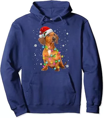 Dachshund Dogs Tree Christmas Sweater Xmas Gifts Unisex Hooded Sweatshirt • $36.99