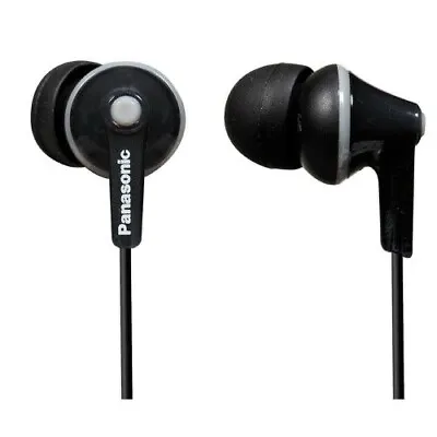 £8.98 • Buy Panasonic RP-HJE125E-K Ergo Fit  Earphones Headphones For IPhone IPod MP3 Black