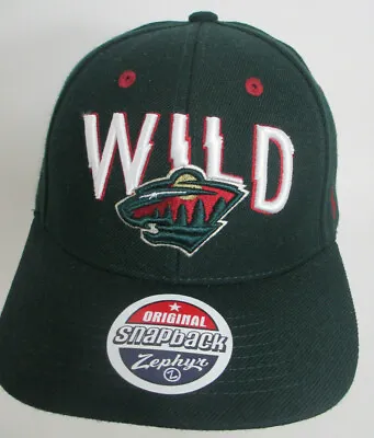 Minnesota Wild Hat NHL Hockey Snapback Adult Zephyr Wool Blend Cap   • $21.95