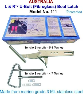 L&R Boat Latch Kit For Fibreglass Up To 6.5m Launch Retrieve Trailer Catch Buddy • $435.20