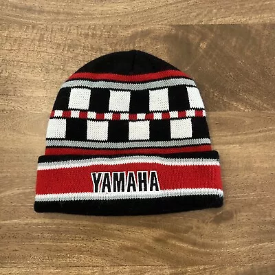 Yamaha Factory Racing Beanie Motorcycle Riding Hat Knit Red Winter Ski ⭐ • $25