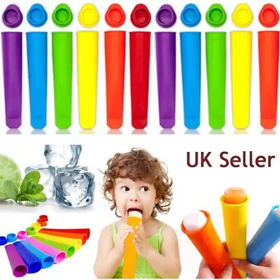 1~20X Silicone Ice Cream Pole Mold Lollies Maker Push Up Lolly Mould Summer Kids • £2.67